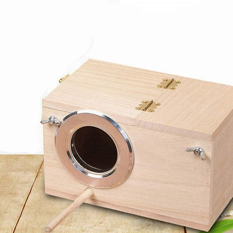 Angmile Wooden Bird Breeding Box Bird House Parrot Nest Decorative Cages for Breeding Pet Decoration Accessories House Animals & Pet Supplies > Pet Supplies > Bird Supplies > Bird Cages & Stands Angmile   