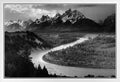 Ansel Adams Print Snake River Overlook Grand Tetons National Park Wyoming Mountains Black and White Photography Nature Home Decor Room Decor Landscape Photo Cool Wall Decor Art Print Poster 36X24 Home & Garden > Decor > Artwork > Posters, Prints, & Visual Artwork Poster Foundry White Framed Art 12x18 