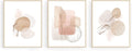 ASTRDECOR Boho Wall Decor Print - Set of 3 Boho Art Prints Abstract Beige Pink Geometric Art Print Art Wall Decor | Boho Wall Art Print Boho Poster and Print Bedroom Decor | 11" X 14" UNFRAMED Home & Garden > Decor > Artwork > Posters, Prints, & Visual Artwork ASTRDECOR 3pcs Beige Unframed 11X14inch 