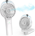 COMLIFE Portable Handheld Misting Fan, 3000Mah Rechargeable Battery Operated Spray Water Mist Fan, Foldable Mini Personal Fan for Travel, Makeup, Home, Office, Camping, Outdoors