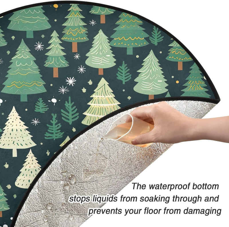 Christmas Trees Background Christmas Tree Floor Protector Mat Waterproof Protect Floors Christmas Tree Stand Pad