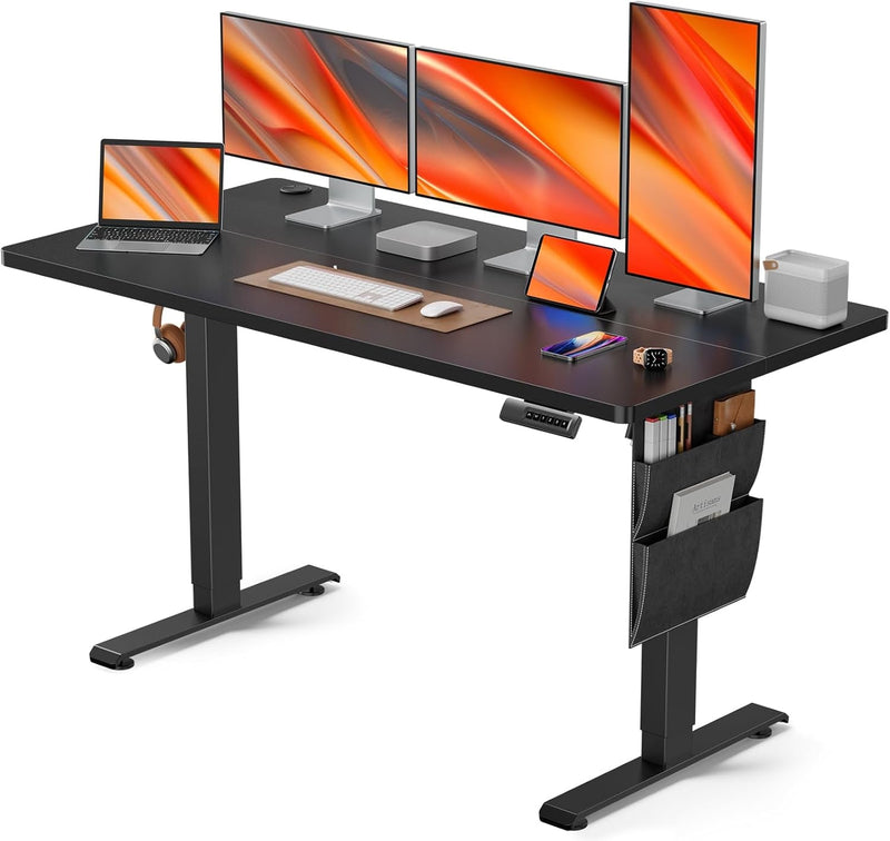 AMADA HOMEFURNISHING Stand up Desk, 40X24 Inch Standing Desk Adjustable Height, Electric Standing Desk, Sit Stand Desk for Computer Gaming Desk Home Office