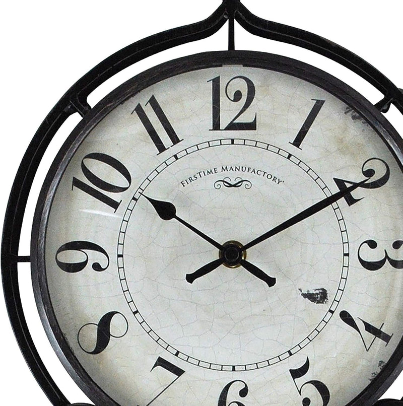 Firstime & Co. Harwick Pendulum Wall Clock, American Crafted, Black, 9.1 X 2.36 X 20,