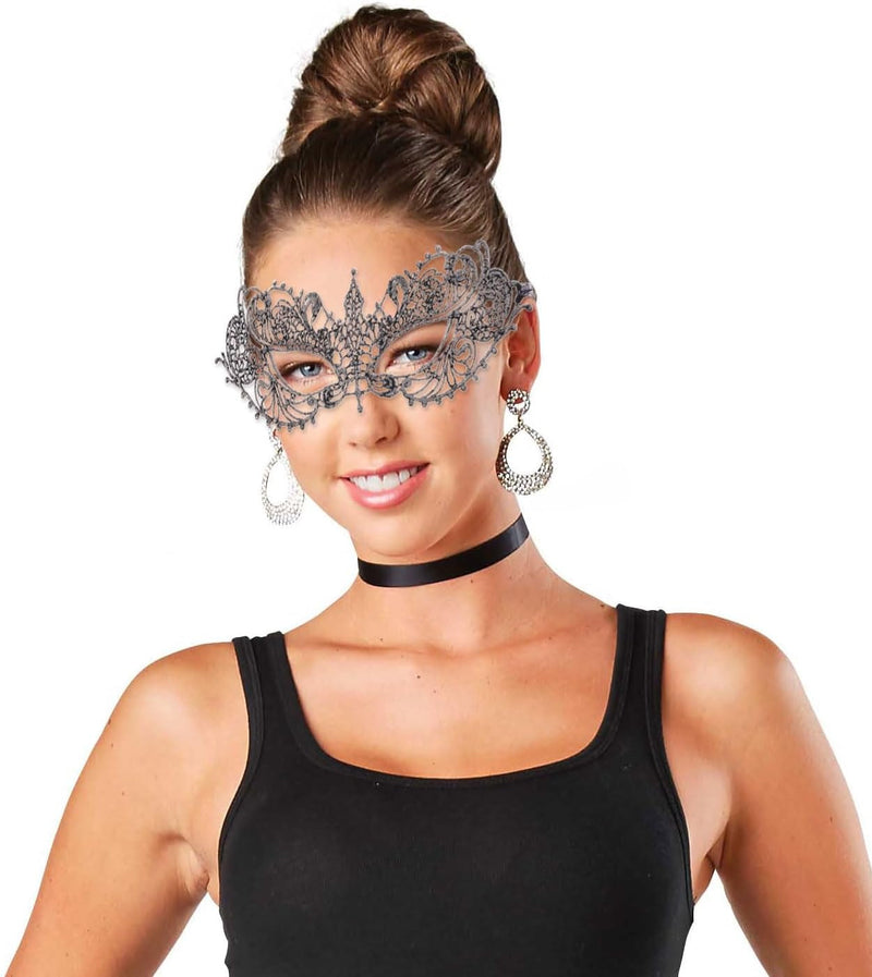 2 Pieces Women'S Masquerade Mask Lace Eye Mask for Ball Proms,Halloween Carnival and Venetian Masquerade Party