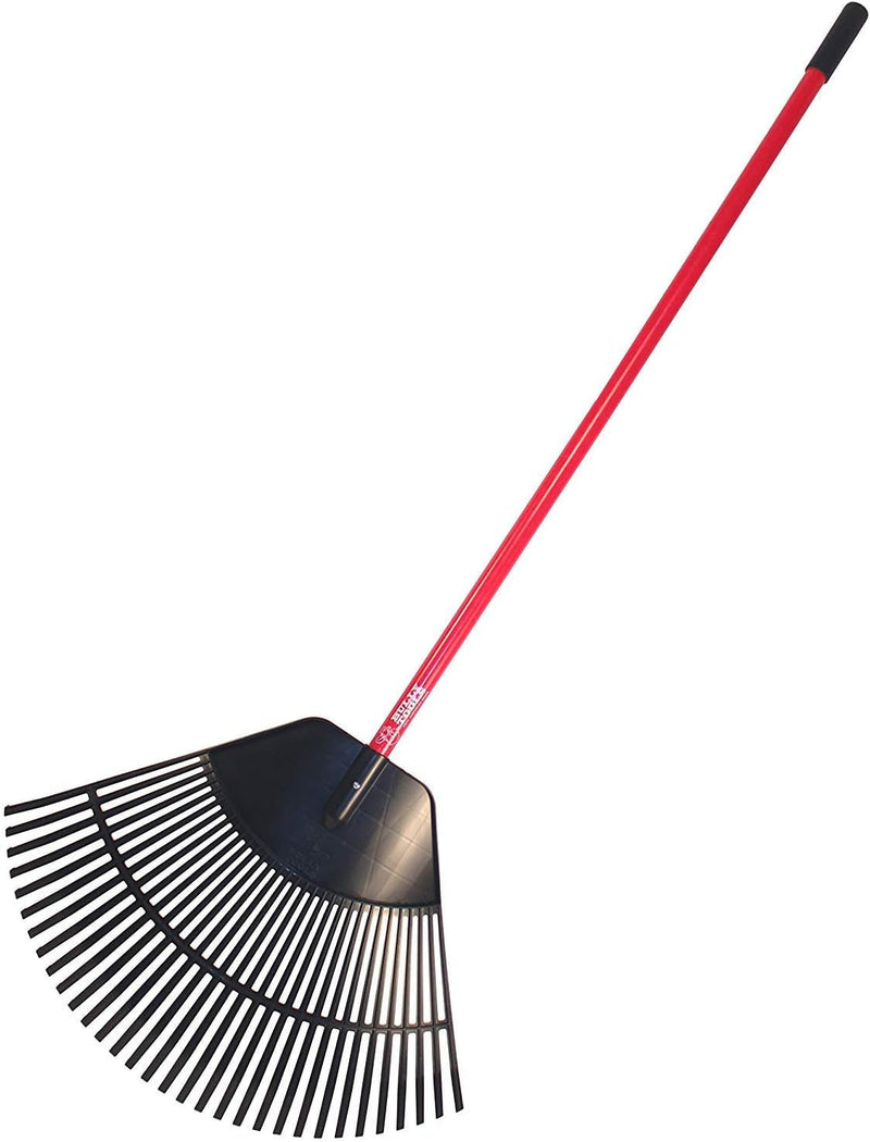 Bully Tools 92630 Poly Lawn and Leaf Rake with Fiberglass Handle, 31-Inch