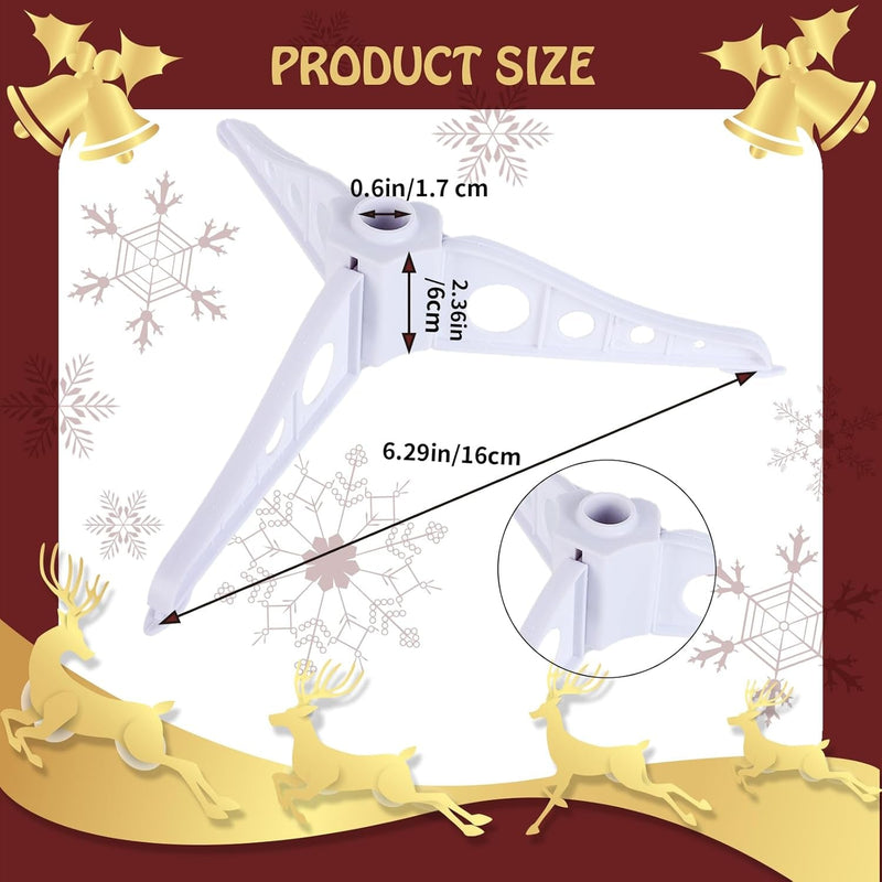 Christmas Tree Stand: Christmas Tree Legs Replacement Plastic Folding Christmas Tree Base for 2-3 Foot Tree, Xmas Tree Stands for Artificial Trees Universal Christmas Tree Base Holder White