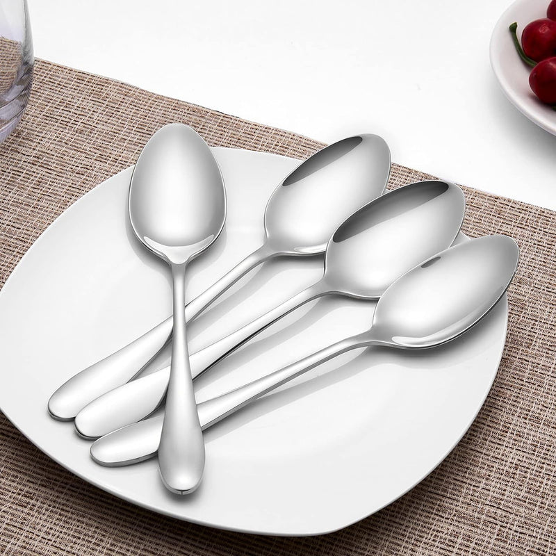 12-Piece Stainless Steel Dinner Spoon,Large Tablespoons,8-Inches (12-Piece)