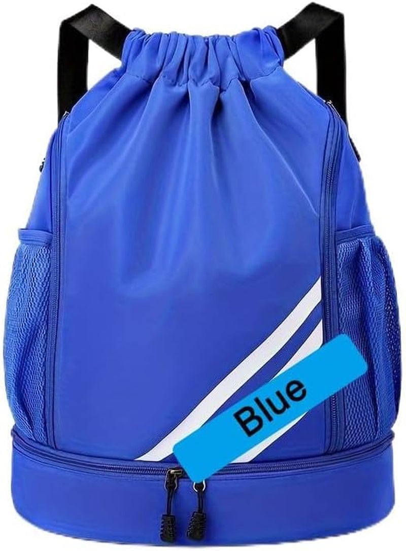 1Pc, Sports Backpack, Backpack, Drawstring Bag, Swimming, Outdoor Activities, Fitness, Camping, Cycling, Hiking (Blue)