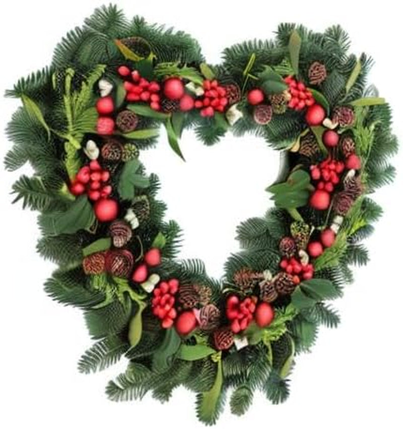 Dark Green Wreath Frame Metal Flower Wreath Frame for New Year Valentine'S Greeting Party Decoration (Style A, 2 Pieces, 12 Inches)