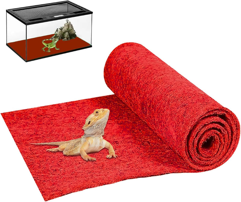 47" X 24" Large Reptile Carpet Terrarium Liner Bedding Reptile Substrate Mat Supplies for Bearded Dragon Snake Lizard Tortoise Leopard Gecko (Blue)