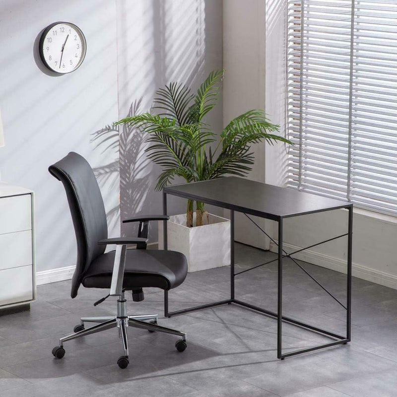 Desk Writing Home Office Computer Modern Simple Study Industrial Style Black New