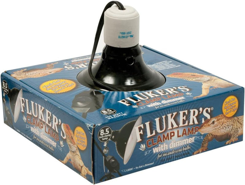 Fluker'S Repta-Clamp Lamp, Heavy Duty Clamp Light for Reptile Tanks and Terrariums, UL/CUL Approved, Great for Reptile Basking, 150-Watt Maximum with On/Off Switch, 8.5"