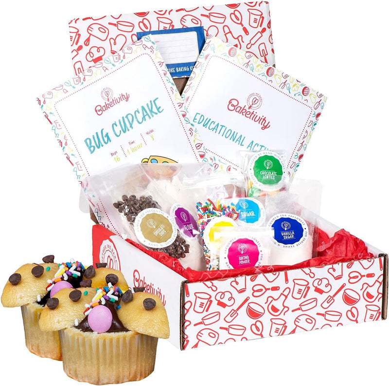 Baketivity DIY Cake Pop Baking Kit for Kids - Premeasured Ingredients, Decorating Supplies