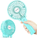 Easyacc Handheld Fan, 2023 4Th New 5000 Battery Operated Desk Fan [ 4 Speed 20 Hours Quiet Powerful Hand Fan ] Power Indicator/One Touch Power off Foldable Personal Fan for Travel Office Outdoor