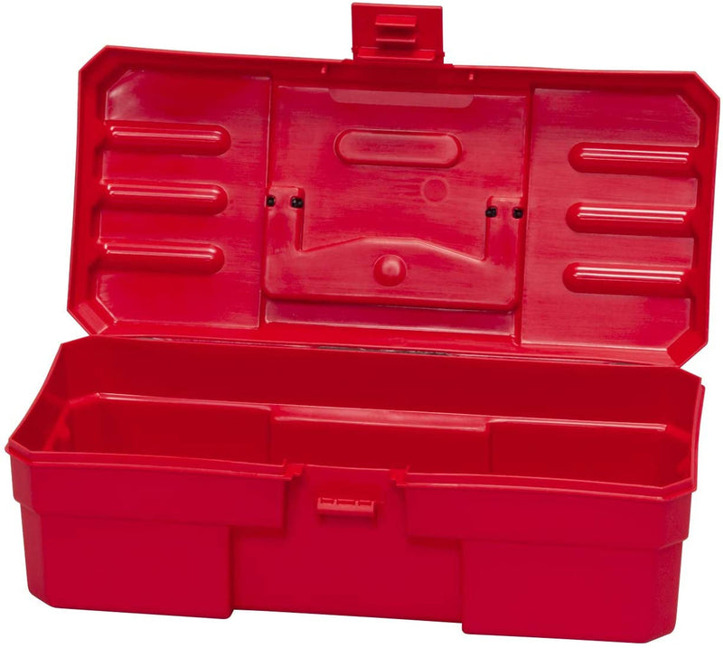 Akro-Mils 12-Inch Probox Plastic Toolbox for Tools, Hobby or Craft Storage Toolbox, Model 09912, (12-Inch X 5-1/2-Inch X 4-Inch), Red