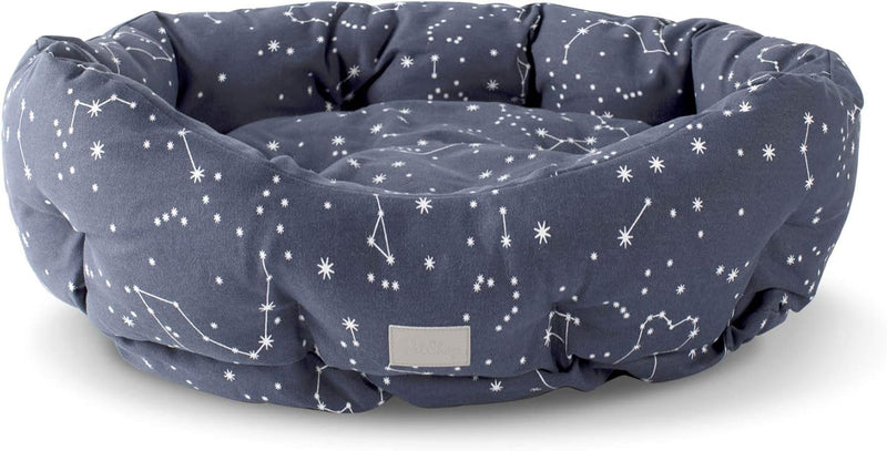 FRINGE STUDIO Pet Bed, Celestial round Cuddler, 29 X 24 X 9 Inches (215004)