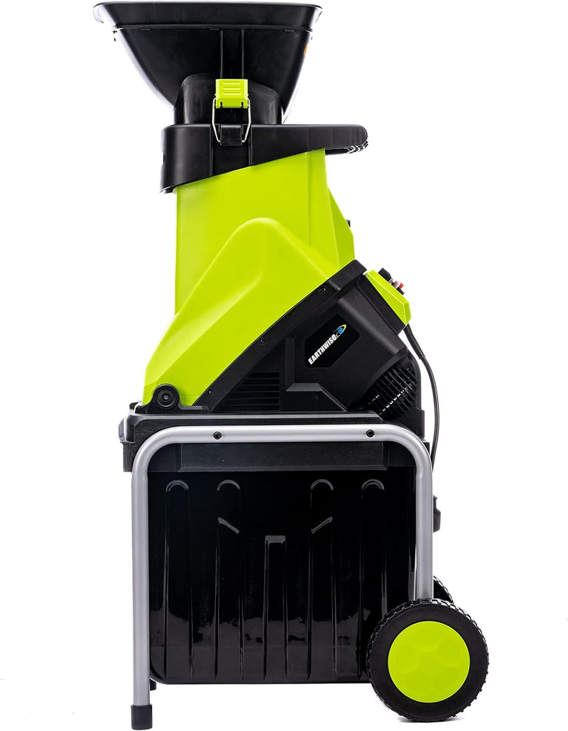 Earthwise GS70015 15-Amp Garden Corded Electric Chipper, Collection Bin