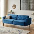 Cpintltr 74" Loveseat-Sofa, Samtcouch, umwandelbares Schlafsofa, Futon-Schlafsofa mit konischen Metallbeinen, gepolsterte Fouches-Sitzmöbel für Wohnzimmer, Apartment, Lounge