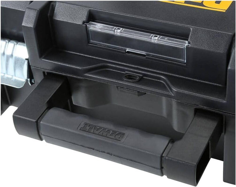 DEWALT TSTAK II Tool Box, 13 Inch, Flat Top, Holds up to 66 Lbs, Flexible Platforms for Stacking (DWST17807)