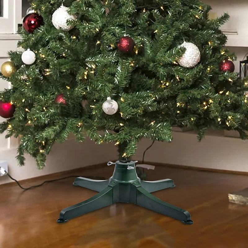 Christmas Tree Stand，360-Degree Rotating Adjustable Christmas Tree Stand up to 9.8Ft Artificial Trees Universal Adjustable Base Compatible with Most Upright Tree