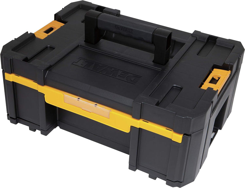 DEWALT TSTAK Tool Box, Extra Large Design, Removable Tray for Easy Access to Tools, Water and Debris Resistant (DWST17806)