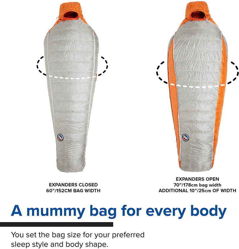 Big Agnes Torchlight UL Expandable down Mummy Sleeping Bag Sporting Goods > Outdoor Recreation > Camping & Hiking > Sleeping Bags Big Agnes   