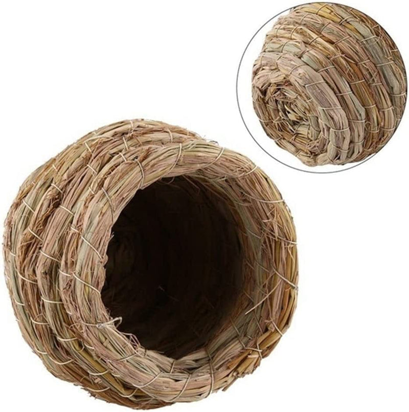 Bird Nest Handmade Natural Breeding Cave Hamster Cages Accessories Pet Supplies Bird House Straw Nest Animals & Pet Supplies > Pet Supplies > Bird Supplies > Bird Cages & Stands Generic   