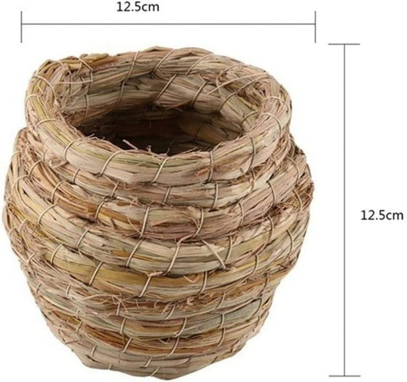 Bird Nest Handmade Natural Breeding Cave Hamster Cages Accessories Pet Supplies Bird House Straw Nest