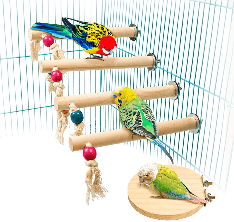 Bird Perch Stands Natural Grapevine Bird Cage Perch for Parrot Cage Accessories
