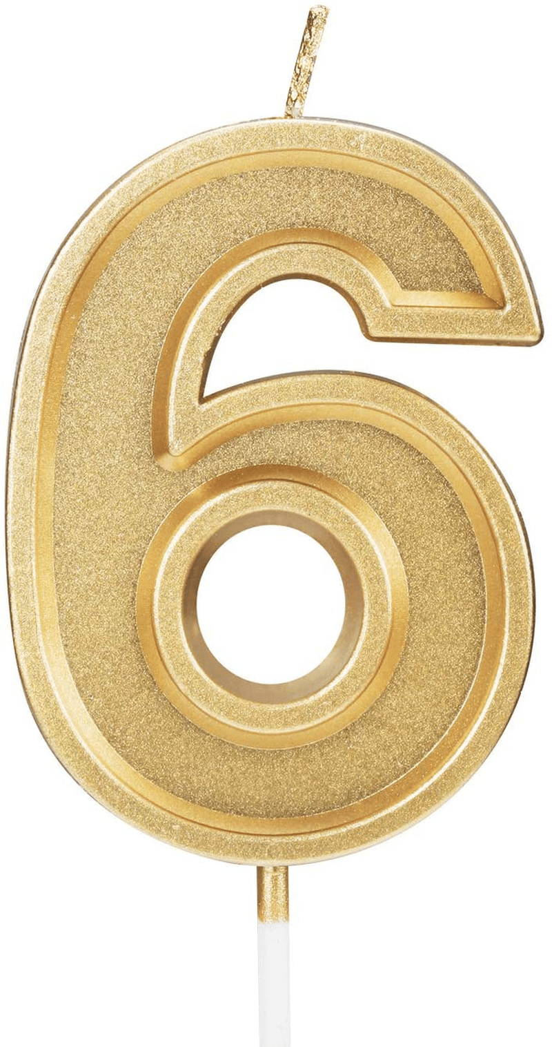 Birthday Candle Numbers Red Glitter Happy Birthday Numeral for Weddings, Reunions, Theme Party Perfect Baby’s Pet’s Birthday Cake Candle (Red, 7) Home & Garden > Decor > Home Fragrances > Candles Pfizermay Gold 6 