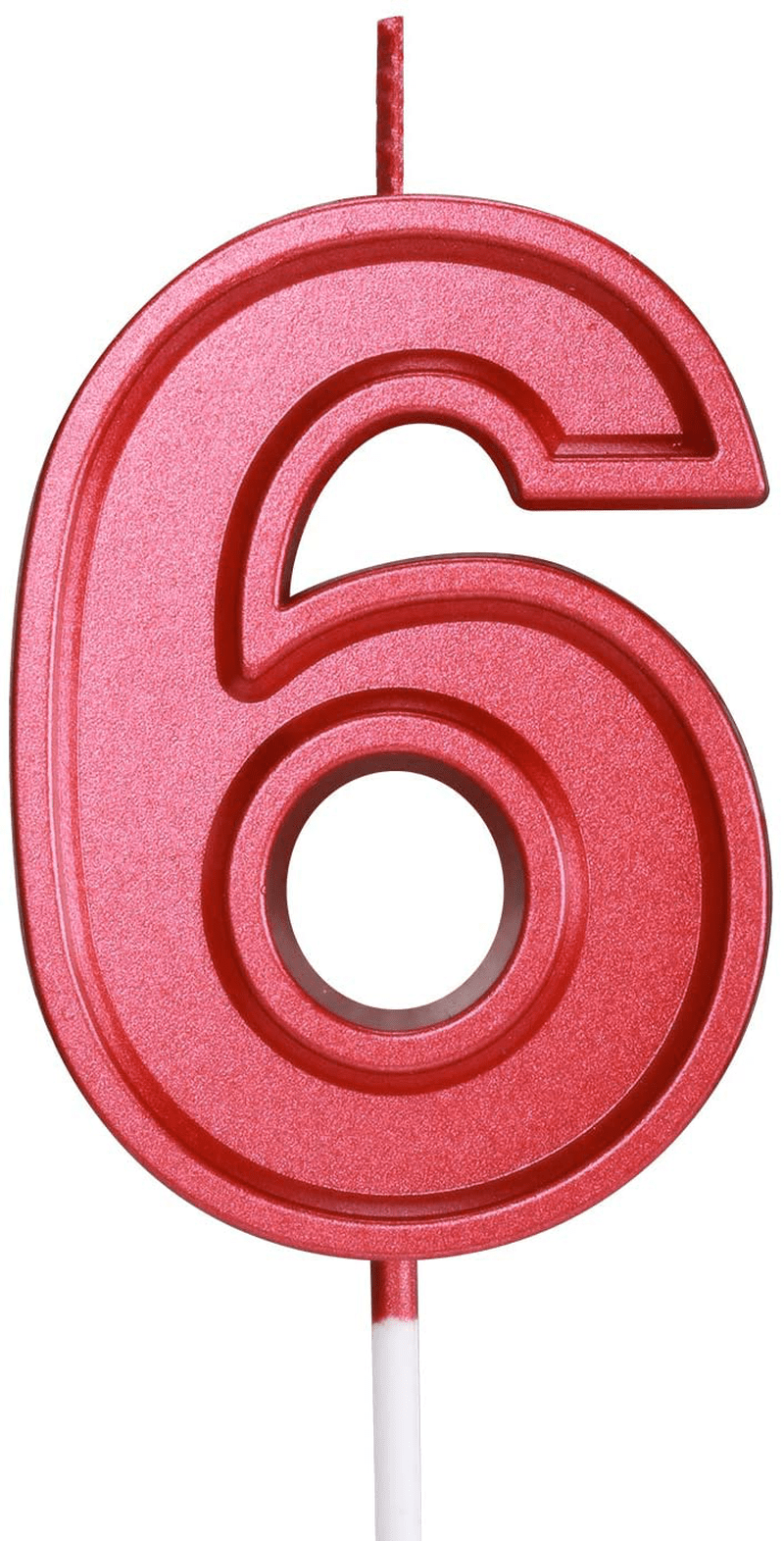 Birthday Candle Numbers Red Glitter Happy Birthday Numeral for Weddings, Reunions, Theme Party Perfect Baby’s Pet’s Birthday Cake Candle (Red, 7) Home & Garden > Decor > Home Fragrances > Candles Pfizermay Red 6 