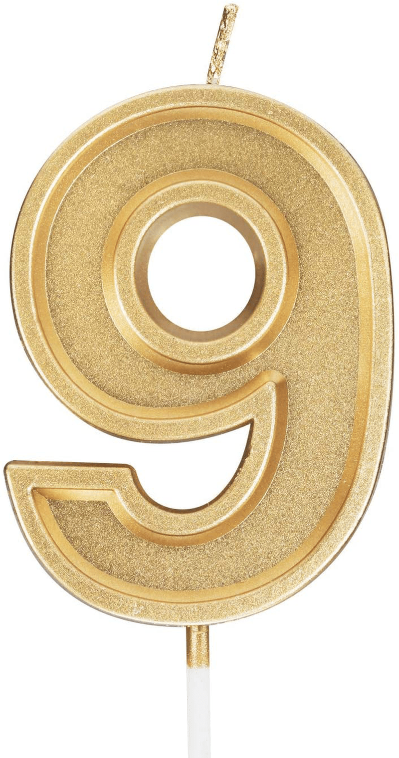 Birthday Candle Numbers Red Glitter Happy Birthday Numeral for Weddings, Reunions, Theme Party Perfect Baby’s Pet’s Birthday Cake Candle (Red, 7) Home & Garden > Decor > Home Fragrances > Candles Pfizermay Gold 9 