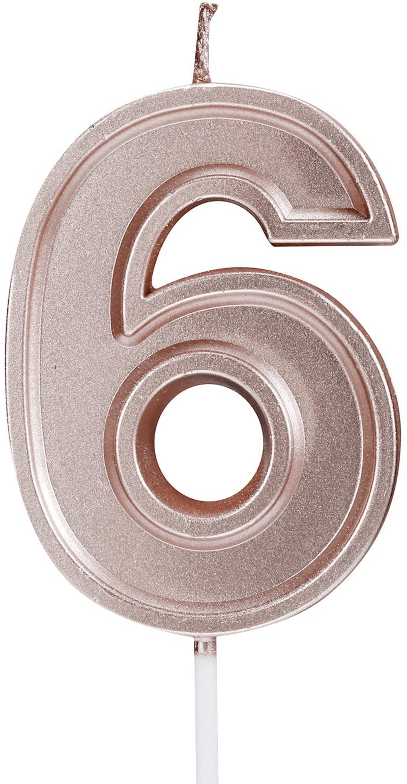Birthday Candle Numbers Red Glitter Happy Birthday Numeral for Weddings, Reunions, Theme Party Perfect Baby’s Pet’s Birthday Cake Candle (Red, 7) Home & Garden > Decor > Home Fragrances > Candles Pfizermay Rose Gold 6 