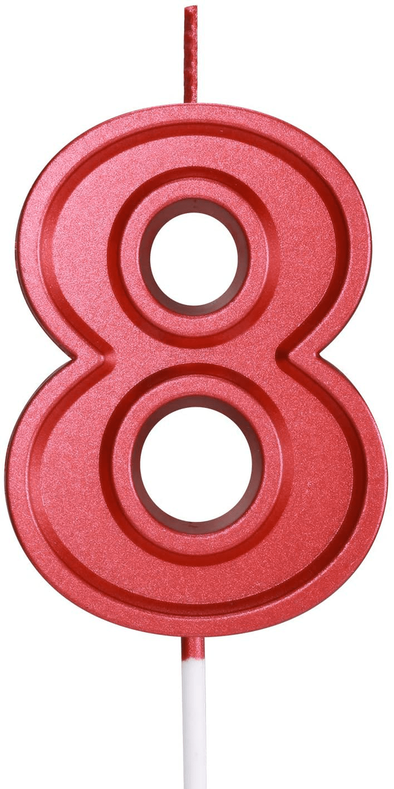 Birthday Candle Numbers Red Glitter Happy Birthday Numeral for Weddings, Reunions, Theme Party Perfect Baby’s Pet’s Birthday Cake Candle (Red, 7) Home & Garden > Decor > Home Fragrances > Candles Pfizermay Red 8 