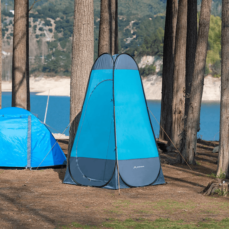 BISINNA Pop up Privacy Shower Tent Outdoor Toilet Dressing/Changing Room Portable Shelter Tent with Carrying Bag for Camping Hiking Beach Bathroom Sporting Goods > Outdoor Recreation > Camping & Hiking > Portable Toilets & Showers BISINNA   