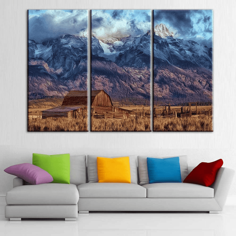 Black and White Bedroom Wall Decor Yosemite Pictures California Paintings on Canvas 3 Panel Art Nature Scenic Artwork Home Decor for Living Room Framed Ready to Hang Posters and Prints(40''X60'') Home & Garden > Decor > Artwork > Posters, Prints, & Visual Artwork TUMOVO Artwork-01 40''x60'' 