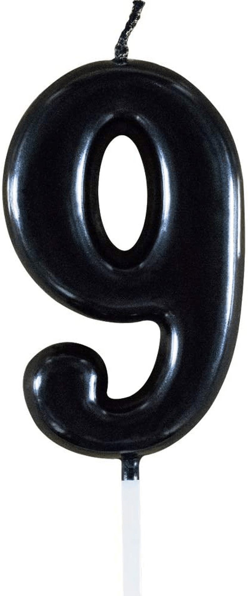 Black Number 1 Birthday Candles 1st First Year Bady Roman Numberal Cool Cake Cupcake Decoration Happy Kids Boy Girl No 10 11 12 13 14 15 16 17 18 19 Home & Garden > Decor > Home Fragrances > Candles XNOVA Number 9  