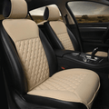 Black Panther 1 Pair Car Seat Covers, Luxury Car Protectors, Universal Anti-Slip Driver Seat Cover with Backrest,Diamond Pattern (Black) Vehicles & Parts > Vehicle Parts & Accessories > Motor Vehicle Parts > Motor Vehicle Seating Black Panther Diamond Pattern - Beige  
