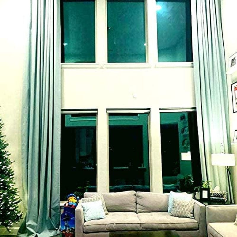 Blackout Extra Long Curtain. 12 - 24 Ft Long . Darkening Custom Made Drape (Black, 50" Wx96 L) Home & Garden > Decor > Window Treatments > Curtains & Drapes Ikiriska   