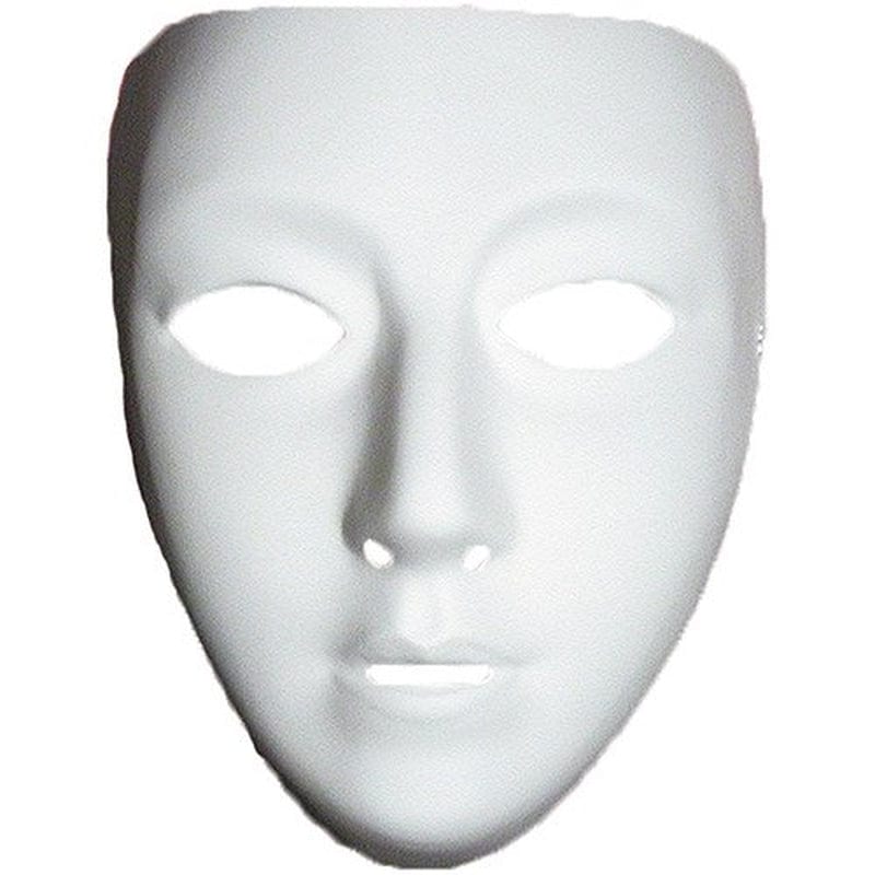 Blank Female Mask Halloween Accessory Apparel & Accessories > Costumes & Accessories > Masks Generic   