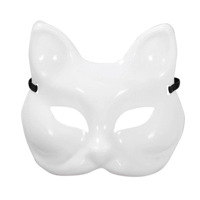 Blank Plastic Fox Face Mask DIY Handmade Costume Party Cosplay Decoration