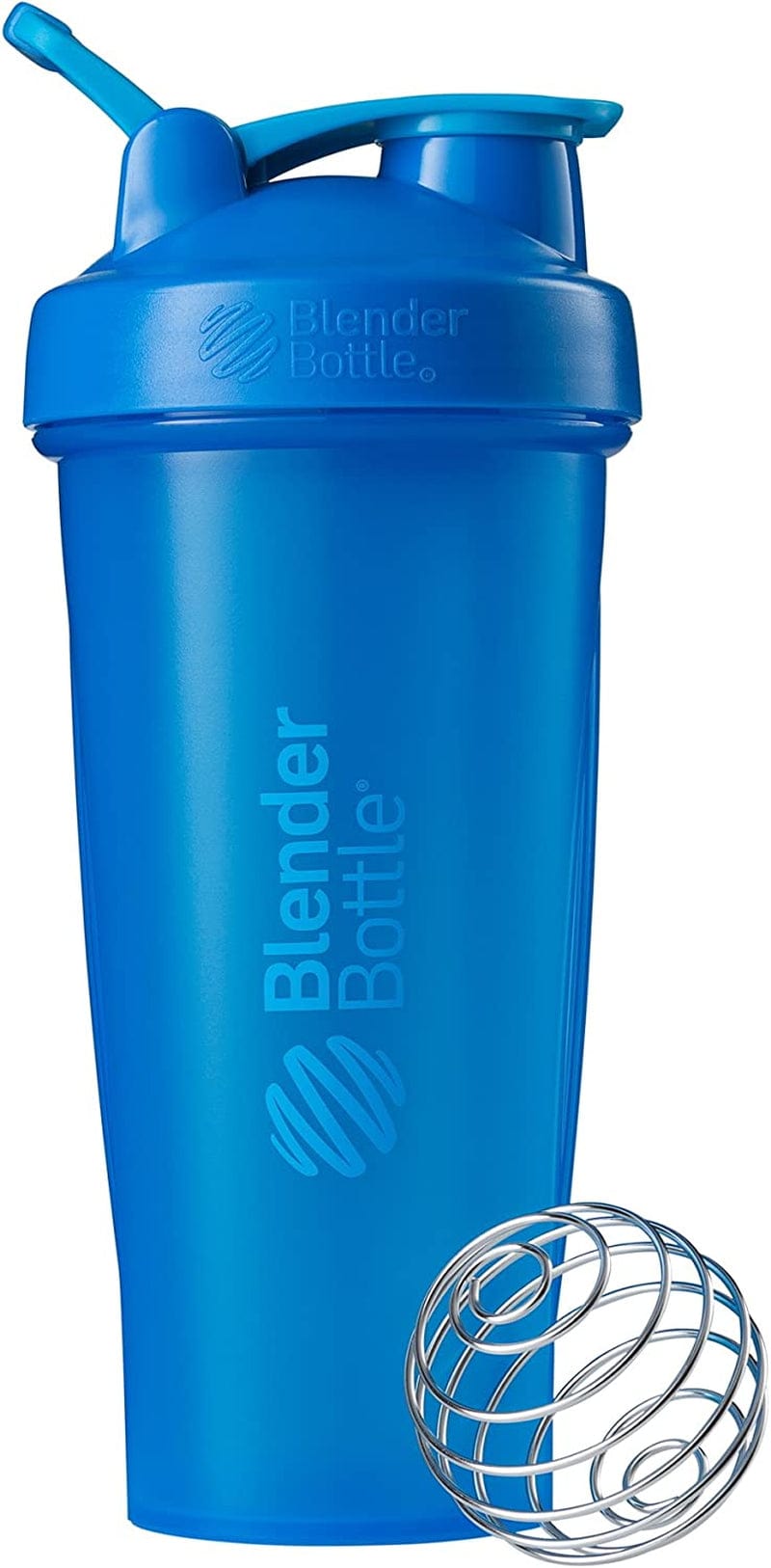 Blenderbottle Classic Shaker Bottle Perfect for Protein Shakes and Pre Workout, 20-Ounce, Clear/Black/Black & Classic V2 Shaker Bottle Perfect for Protein Shakes and Pre Workout, 28-Ounce, Black Home & Garden > Kitchen & Dining > Barware BlenderBottle Cyan Bottle 28-Ounce