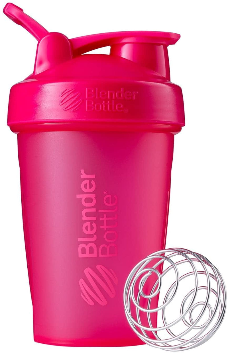 Blenderbottle Classic Shaker Bottle Perfect for Protein Shakes and Pre Workout, 20-Ounce, Clear/Black/Black & Classic V2 Shaker Bottle Perfect for Protein Shakes and Pre Workout, 28-Ounce, Black Home & Garden > Kitchen & Dining > Barware BlenderBottle Pink Bottle 20-Ounce