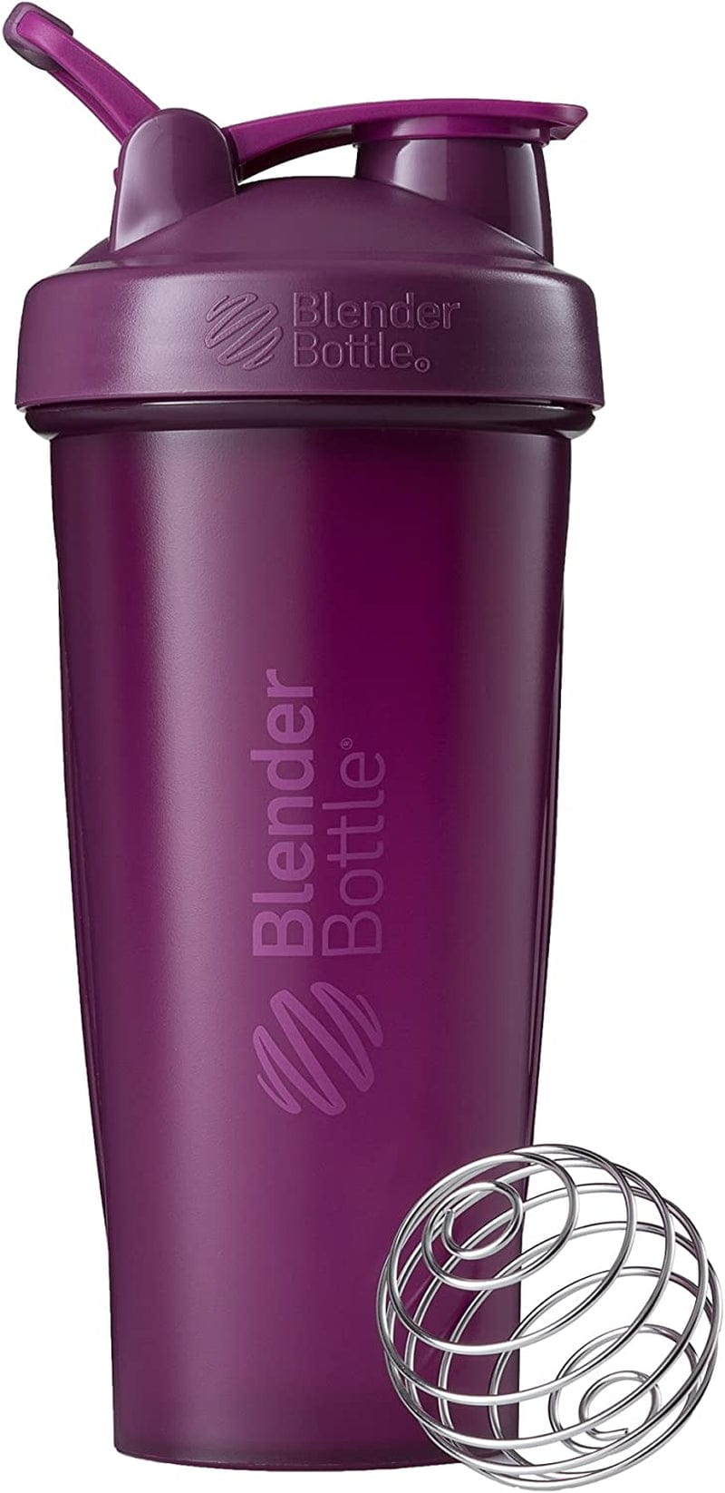 Blenderbottle Classic Shaker Bottle Perfect for Protein Shakes and Pre Workout, 20-Ounce, Clear/Black/Black & Classic V2 Shaker Bottle Perfect for Protein Shakes and Pre Workout, 28-Ounce, Black Home & Garden > Kitchen & Dining > Barware BlenderBottle Plum Bottle 28-Ounce