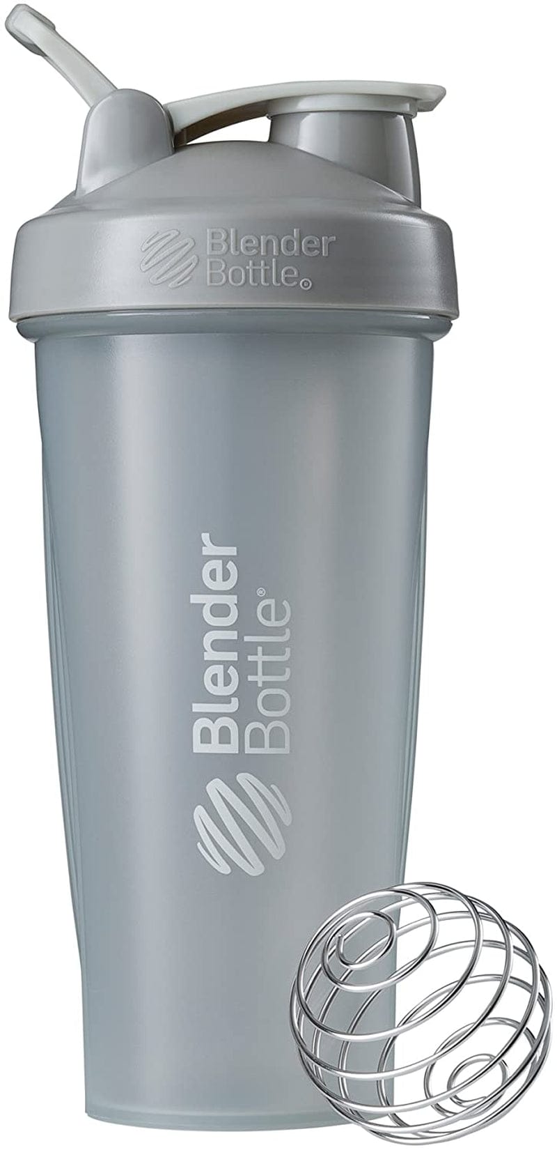 Blenderbottle Classic Shaker Bottle Perfect for Protein Shakes and Pre Workout, 20-Ounce, Clear/Black/Black & Classic V2 Shaker Bottle Perfect for Protein Shakes and Pre Workout, 28-Ounce, Black Home & Garden > Kitchen & Dining > Barware BlenderBottle Pebble Gray Bottle 28-Ounce