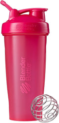 Blenderbottle Classic Shaker Bottle Perfect for Protein Shakes and Pre Workout, 20-Ounce, Clear/Black/Black & Classic V2 Shaker Bottle Perfect for Protein Shakes and Pre Workout, 28-Ounce, Black Home & Garden > Kitchen & Dining > Barware BlenderBottle Pink Bottle 28-Ounce