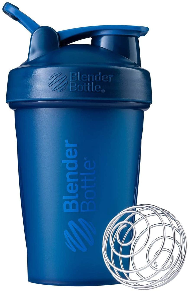 Blenderbottle Classic Shaker Bottle Perfect for Protein Shakes and Pre Workout, 20-Ounce, Clear/Black/Black & Classic V2 Shaker Bottle Perfect for Protein Shakes and Pre Workout, 28-Ounce, Black Home & Garden > Kitchen & Dining > Barware BlenderBottle Navy Bottle 20-Ounce