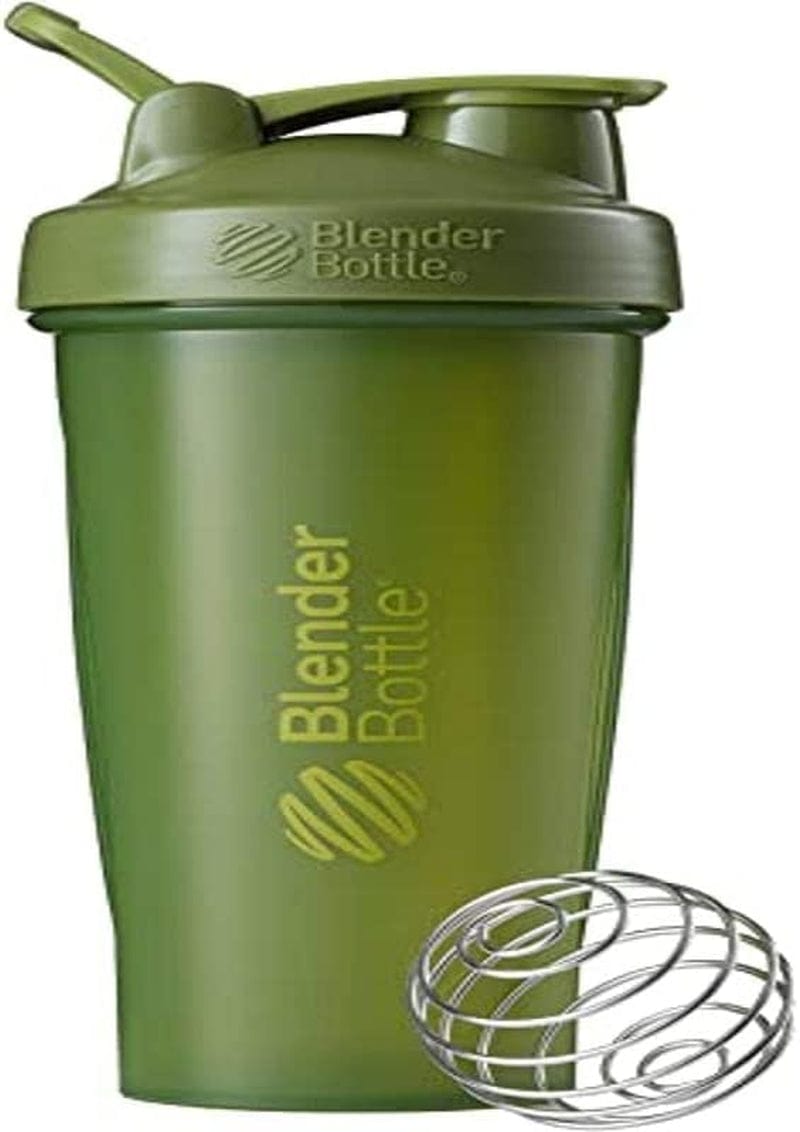 Blenderbottle Classic Shaker Bottle Perfect for Protein Shakes and Pre Workout, 20-Ounce, Clear/Black/Black & Classic V2 Shaker Bottle Perfect for Protein Shakes and Pre Workout, 28-Ounce, Black Home & Garden > Kitchen & Dining > Barware BlenderBottle Moss Green Bottle 28-Ounce