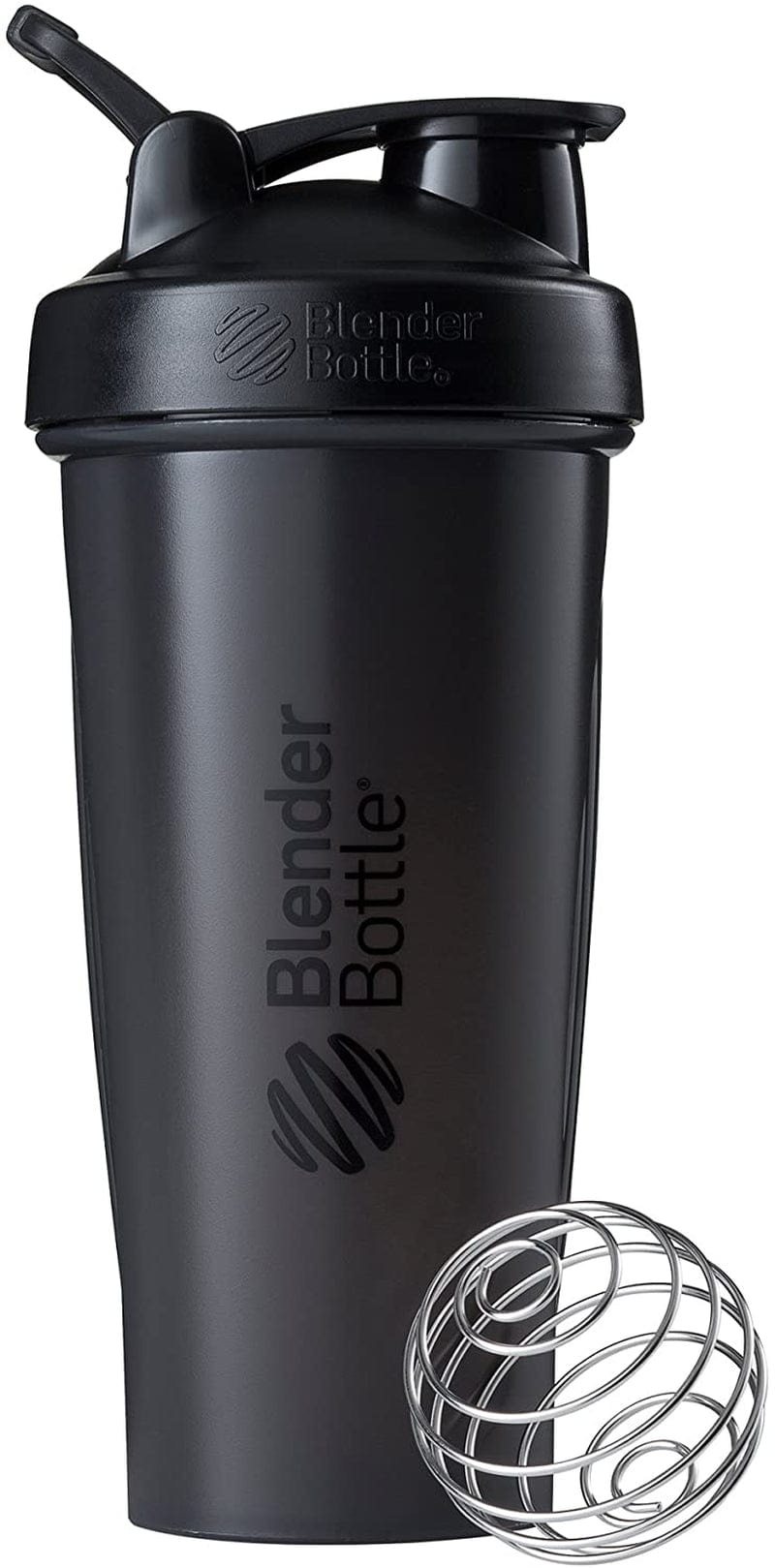 Blenderbottle Classic Shaker Bottle Perfect for Protein Shakes and Pre Workout, 20-Ounce, Clear/Black/Black & Classic V2 Shaker Bottle Perfect for Protein Shakes and Pre Workout, 28-Ounce, Black Home & Garden > Kitchen & Dining > Barware BlenderBottle Black Bottle 28-Ounce