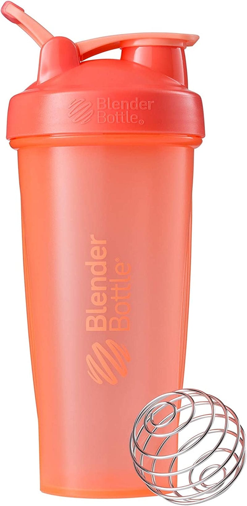 Blenderbottle Classic Shaker Bottle Perfect for Protein Shakes and Pre Workout, 20-Ounce, Clear/Black/Black & Classic V2 Shaker Bottle Perfect for Protein Shakes and Pre Workout, 28-Ounce, Black Home & Garden > Kitchen & Dining > Barware BlenderBottle Coral Bottle 28-Ounce